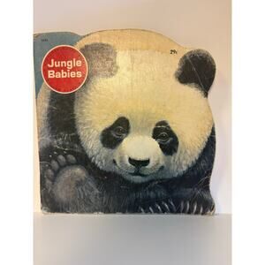 A Golden Shape Book Jungle Babies 1969 USA
